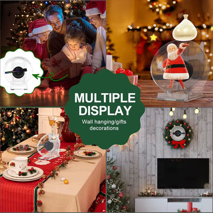 Elevate Your Advertising with the Mini 3D Holographic Projector Fan – Stunning Visuals & Sound for Any Space!