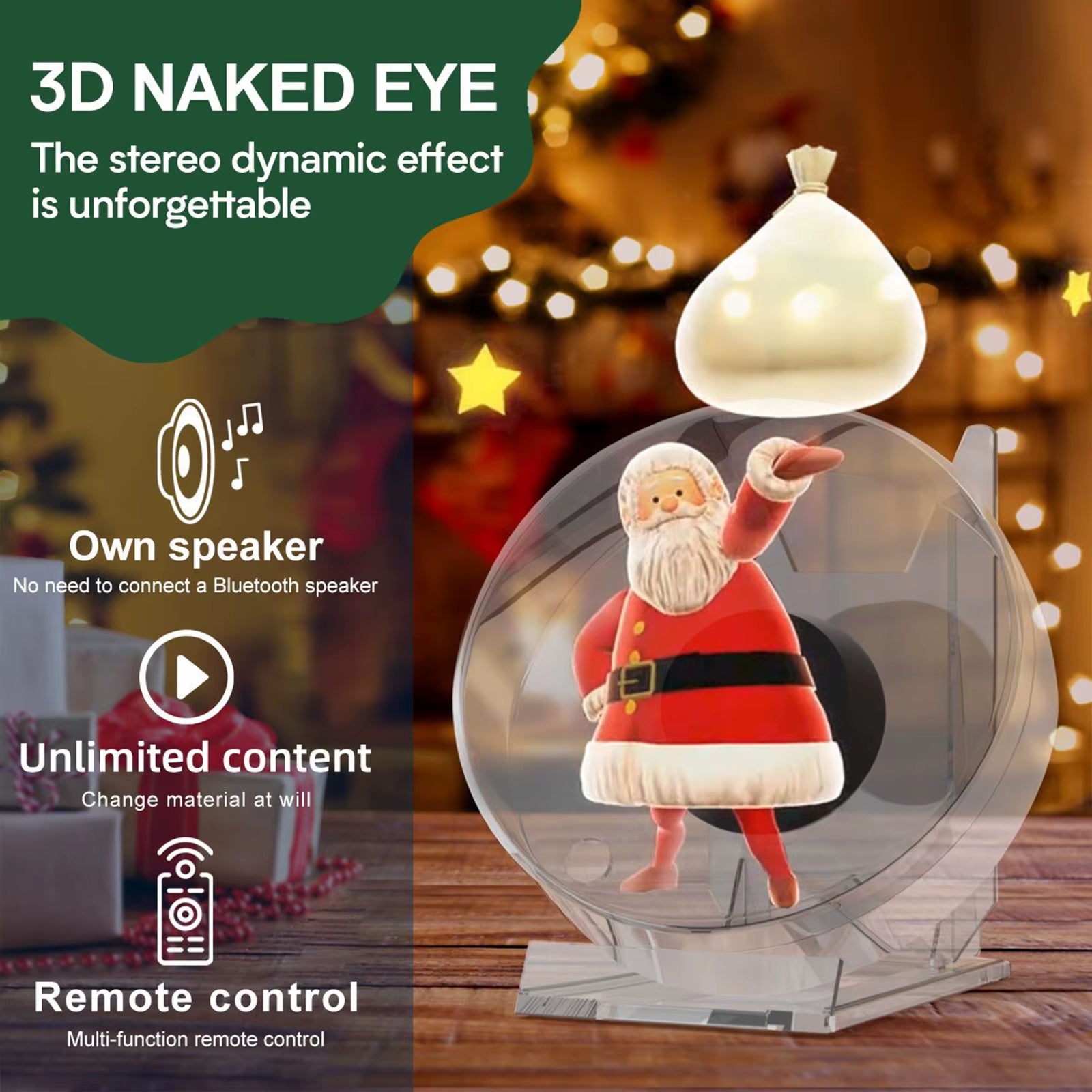Elevate Your Advertising with the Mini 3D Holographic Projector Fan – Stunning Visuals & Sound for Any Space!